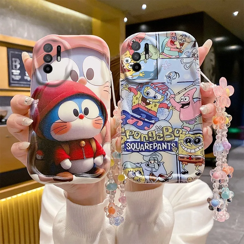 เคส OPPO RENO 6Z RENO 6 5G อนิเมะ กรณีโทรศัพท์มือถือ + วิจิตรบรรจง สร้อยข้อมือ TY