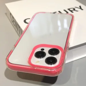 เคสโทรศัพท์มือถือแบบใส กันกระแทก สีหวาน สําหรับ iphone 11 12 13 14 Pro Max 14Plus XS X XR Max 7 8 6 6S Plus 13Mini 12Mini SE