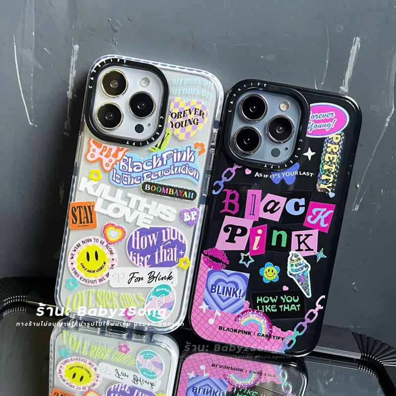 เคสใสสกรีนลาย BlackPink เคสสำหรับรุ่น 11 -14 14pro 14promax