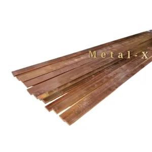ทองแดงแบน บัสบาร์ทองแดงCopper Busbar 12 x 3mm.(กว้าง x หนา) ทองแดงแท้ 99.97% ทองแดงแท่ง ทองแดง แท่งบัสบาร์ทองแดง