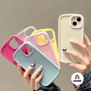 เคสโทรศัพท์มือถือนิ่ม กันกระแทก สีมาการอง เรียบง่าย สําหรับ IPhone 11 15 14 Pro Max 12 13Promax XR XS