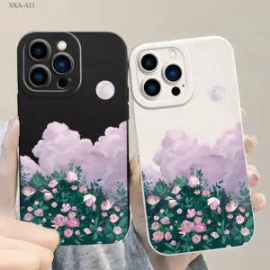 Samsung Galaxy A11 A12 A13 A23 A32 A51 A71 A52 A52S A50 A50S A30S A53 A02S A03 A03S A04 4G 5G เคสซัมซุง Flower Cloud เคส