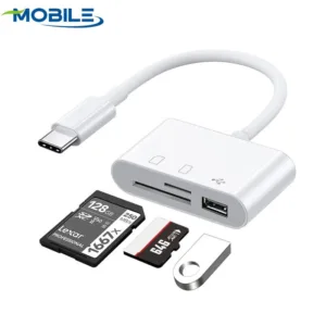 Usb C SD Card Reader อะแดปเตอร์ TF SD การ์ดหน่วยความจํา OTG Connector Data Transfer สําหรับ Huawei USB Type C Cardreader 3 ใน 1 Type-C อะแดปเตอร์