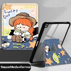 เคสไอแพด หมุนได้360องศา ที่ใส่ปากกา air1/2/3 air4/5/6 แอร์9 7 10 2 10 9 gen5/6/7 gen8 gen9 Gen10 2022 Pro11 2020 Case