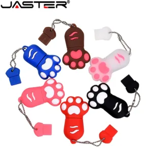 Jaster แฟลชไดรฟ์ USB 2.0 128GB 64GB กันน้ํา 32GB 16GB 8GB 4GB