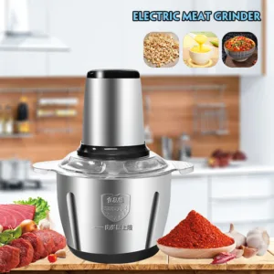 A070 AUT 4 ใบมีด แบบสแตนเลส รเครื่องปั่น อาหาร ปั่นพริก บดสับ 2 ลิตร