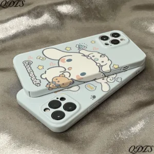 เคสโทรศัพท์มือถือแบบแข็ง ลายการ์ตูนสุนัข Cinnamon สีฟ้า สําหรับ Iphone 7 max12 14pro 8pi 1311