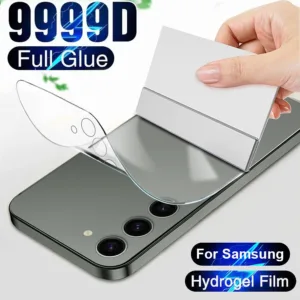 ♥ ฟิล์มไฮโดรเจล Hydrogel ฟิล์มกันรอยรอบตัวเครื่องใส ฟิล์มใส ฟิล์มกันรอยหลัง Samsung Galaxy S24 S23 S22 Ultra A15 A25 A35 A55 A14 A24 A34 A54 A53 A73 A52 A32 A05 A05S A42 A21S A22 A50S A30S A50 A11 A13 A23 A51 A71 ฟิล์มกันรอยด้านหลังโทรศัพท์มือถือ แบบนิ่ม