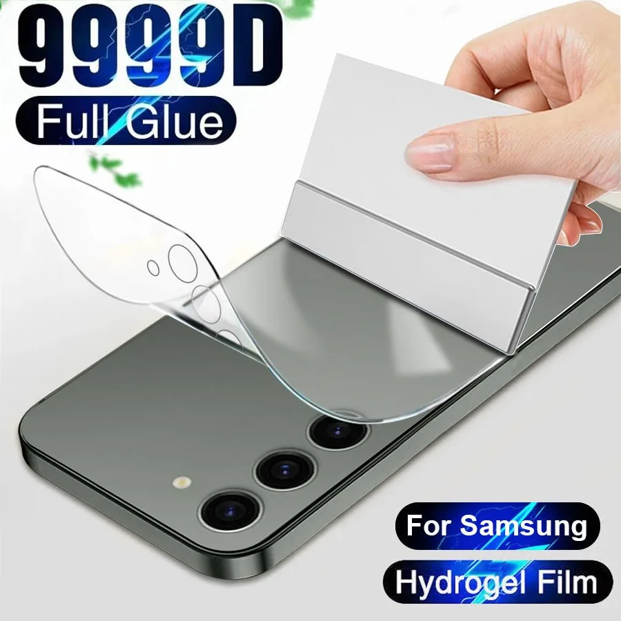 ♥ ฟิล์มไฮโดรเจล Hydrogel ฟิล์มกันรอยรอบตัวเครื่องใส ฟิล์มใส ฟิล์มกันรอยหลัง Samsung Galaxy S24 S23 S22 Ultra A15 A25 A35 A55 A14 A24 A34 A54 A53 A73 A52 A32 A05 A05S A42 A21S A22 A50S A30S A50 A11 A13 A23 A51 A71 ฟิล์มกันรอยด้านหลังโทรศัพท์มือถือ แบบนิ่ม