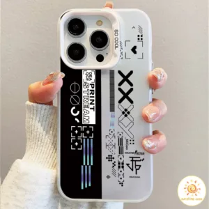 เคสโทรศัพท์โลหะ Cyberpunk ไอโฟน11 For iPhone12 13 14 15Pro MAX X XS XR XS 6 7 8Plus SE2020 เคสโทรศัพท์