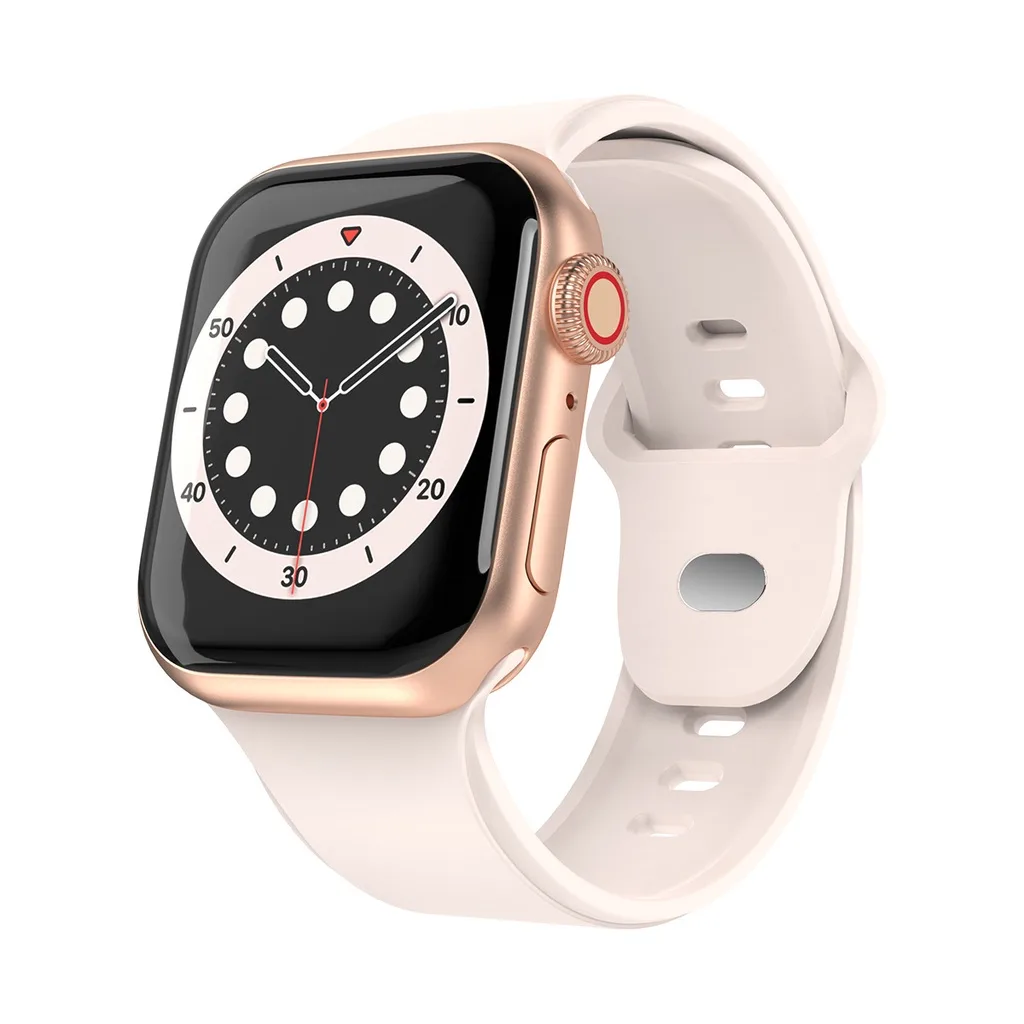 สายนาฬิกาข้อมือซิลิโคน สีพื้น สําหรับ apple watch series ultra2 9 8 7 6 5 4 3 2 iwatch 38 มม. 40 มม. 42 มม. 45 มม. 44 มม. 41 มม. 49 มม.