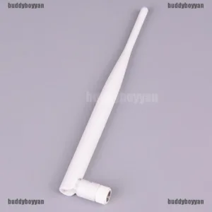 Thro เสาอากาศเชื่อมต่อไวไฟ 2.4GHz 5dBi aerial RP SMA ตัวผู้ 2.4g สีขาว 1 ชิ้น