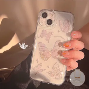 เคสโทรศัพท์มือถือนิ่ม แบบใส ลายผีเสื้อ สําหรับ Realme Note 50 11 PRO C55 C53 C51 9 9i 9Pro 8i 8 10 10Pro C35 C25S C21Y C25Y C25 C11 C15 C12 C31 5i 6i 5 C3 C20 8Pro C20A C21 Narzo 20 30A 50 เคส