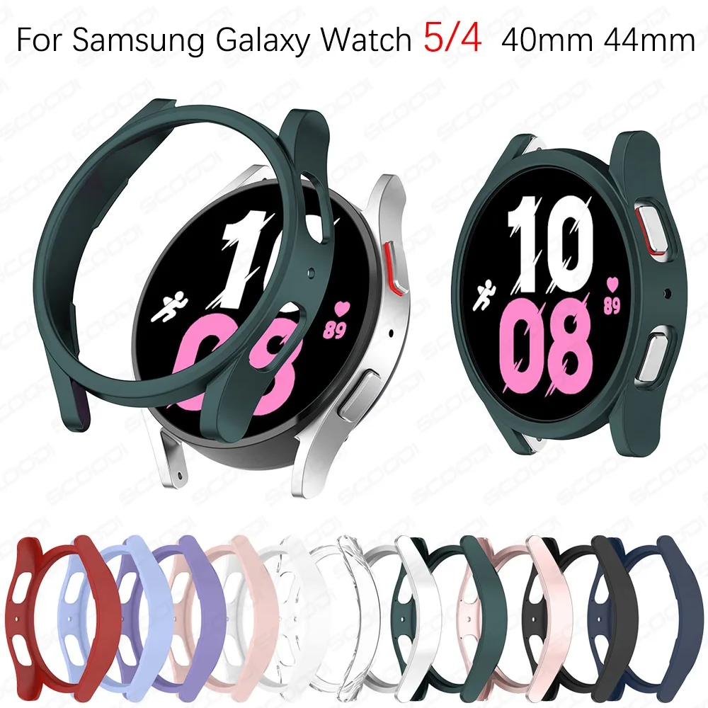 เคสนาฬิกาข้อมือ PC เนื้อแมตต์ สําหรับ Samsung Galaxy Watch 5 4 40 มม. 44 มม. Galaxy Watch 4 5