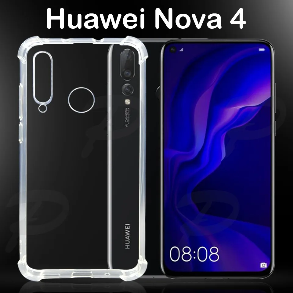 เคสใส เคสสีดำ กันกระแทก หัวเว่ย โนว่า4 แบบหลังนิ่ม Tpu Soft Case For Huawei Nova 4 (6.4)