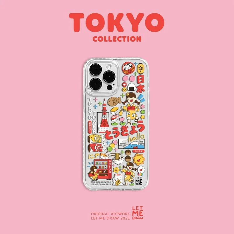 Letmedraw Case  ลาย “TOKYO” *แจ้งรุ่นและสีของโทรศัพท์ทางแชท*