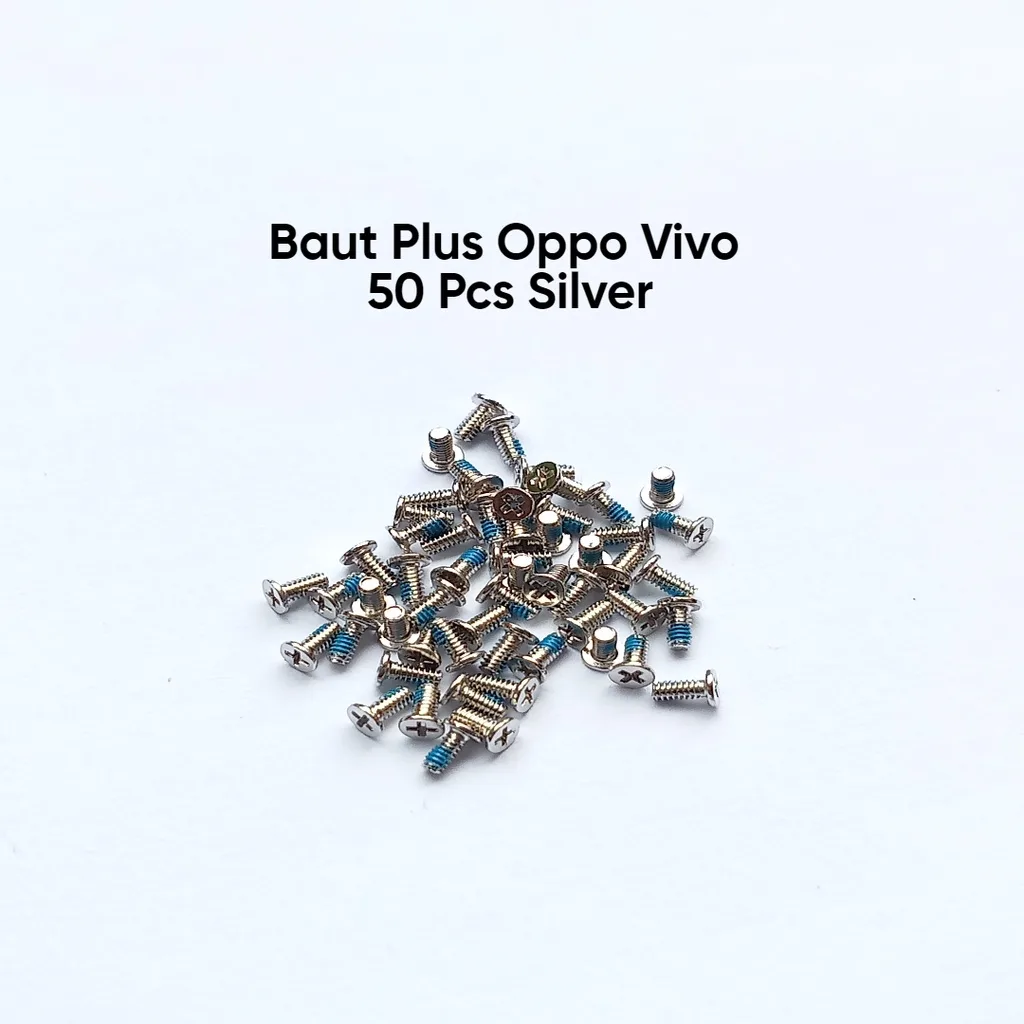น็อต oppo vivo silver Plus 1 แพ็ค หรือ 1 แพ็ค มี 50 ชิ้น kurleb