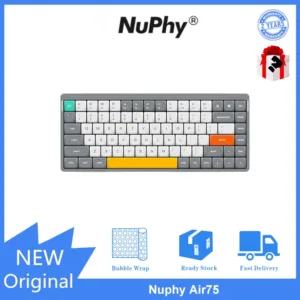 Nuphy Air75 V2 คีย์บอร์ดเล่นเกมไร้สาย บลูทูธ 5.0 สามโหมด Win Mac iPad