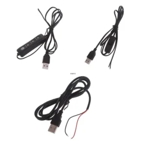 ✿ สายเคเบิลต่อขยาย USB 5V พร้อมสวิตช์ สําหรับพัดลมไฟ LED 5V