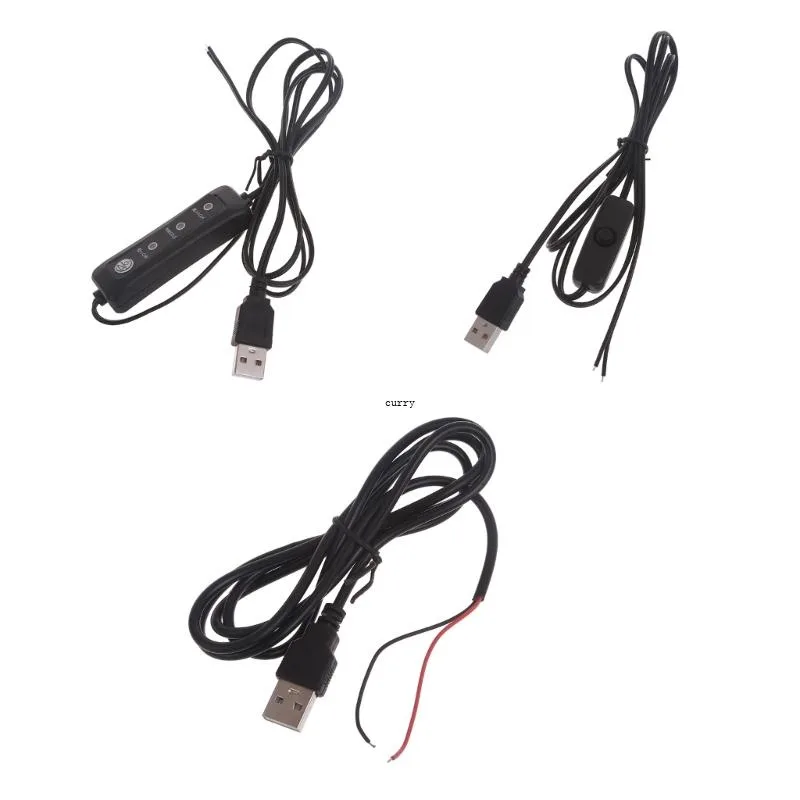 ✿ สายเคเบิลต่อขยาย USB 5V พร้อมสวิตช์ สําหรับพัดลมไฟ LED 5V