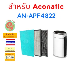 แผ่นกรอง เครื่องฟอกอากาศ Aconatic  รุ่น  AN-APF4822 Air Purifierไส้กรองอากาศ HEPAและ carbon filter พร้อม pre filter