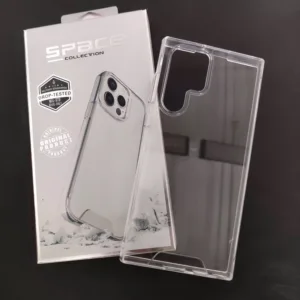 เคสใสกันกระแทก ปุ่มสีเงิน SPACE คุณภาพดีเยี่ยม For Samsung Galaxy S21 S23 S24/S24Plus/S23FE S22 ultra/S24Ultra S23ultra