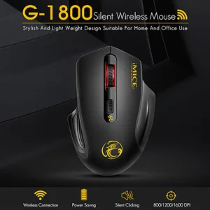 เมาส์เกมมิ่งไร้สาย สำหรับ PC แล็ปท็อป เมาส์กล 3200 DPI Color Light