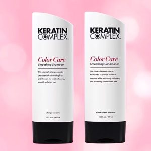 KERATIN COMPLEX COLOR CARE แชมพู+ครีมนวดผม สำหรับผมแห้งเสีย ทำเคมี ช่วยลดชี้ฟูเส้นผม ขนาด 400 ML.