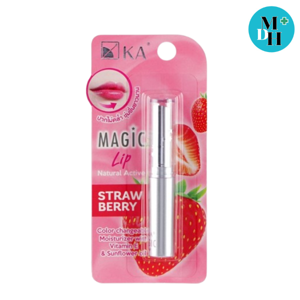 ลิปมันเปลี่ยนสี KA Magic Lip กลิ่น Strawberry K A K.A.03136