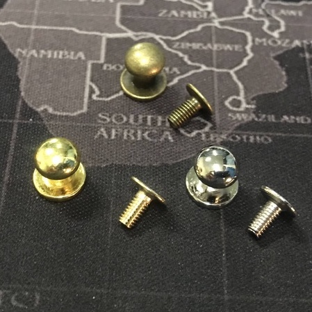 ปุ่มจับโลหะขนาดเล็ก 7 มม. พร้อมน๊อต สำหรับงาน DIY