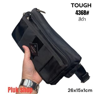 กระเป๋าคาดเอวใบใหญ่/คาดอก TOUGH รหัส 4368# ผ้าไนลอน ผ้า2ชั้น มี4ซิป ขนาด 26x15x1cm สำหรับทุกคน