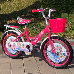 จักรยานเด็ก 18 นิ้ว K9 เหล็ก ยางเติมลม มีกะดิ่ง แถมตะกร้า มีขาตั้ง เหมาะกับเด็ก อายุ 5-10 ปี