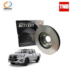 Compact Brakes จานเบรค จานดิสเบรคหน้า สำหรับ Toyota Revo 4×2 ตัวเตี้ย โตโยต้า รีโว่ ปี 2015-ON จานขนาด 275