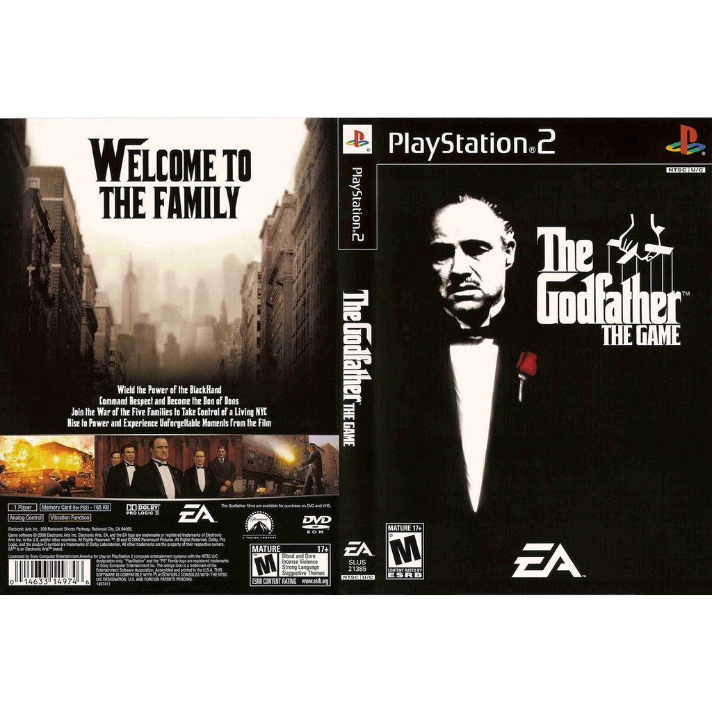 แผ่นเกมส์ PS2 The Godfather   คุณภาพ ส่งไว (DVD)