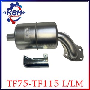 ท่อไอเสีย TF75-115 L/LM พร้อมปลายท่อ (ครบชุด) อะไหล่รถไถเดินตามสำหรับเครื่อง YANMAR (อะไหล่ยันม่าร์)