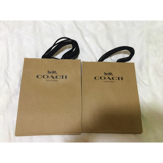 พร้อมส่ง แท้   ถุงกระดาษ coach ใบเล็ก กลาง ใหญ่
