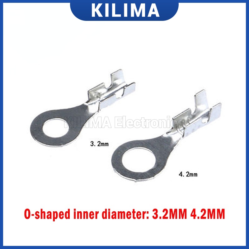 ชุดขั้วต่อสายไฟ ทองเหลือง 3.2 มม. 4.2 มม. 50 ชิ้น