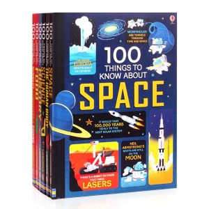 11 หนังสือ 100 Things To Know About Discovery Series Space Science History อาหาร Hardbound ปกอ่านหนังสือส