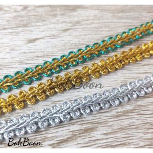 ดิ้นถักตัดแบ่ง 1หลา/3หลา/5หลา