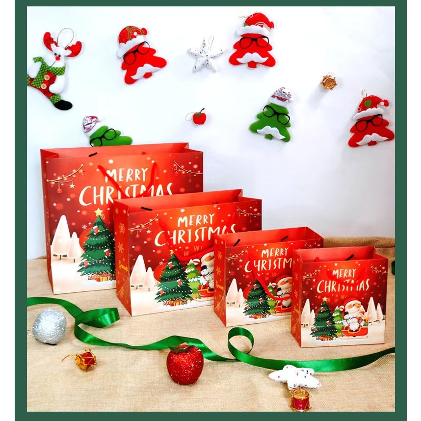 HP  ถุงคริสมาสต์ เทศกาล แจกของ ของขวัญปีใหม่ (สินค้าพร้อมส่ง)