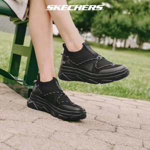 Skechers สเก็ตเชอร์ส รองเท้า ผู้หญิง BOB’S Sport Bobs Mt. Peak Shoes – 117310-BBK