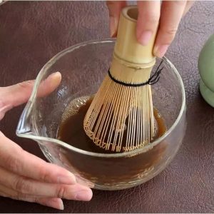 ถ้วยชงชามัทฉะมีปาก วัสดุแก้ว ขนาด 350 มล. อุปกรณ์ชงมัทฉะญี่ปุ่น Matcha bowl [MANCAFE]