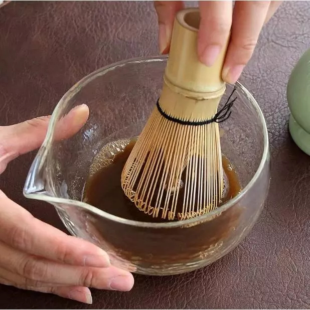 ถ้วยชงชามัทฉะมีปาก วัสดุแก้ว ขนาด 350 มล. อุปกรณ์ชงมัทฉะญี่ปุ่น Matcha bowl [MANCAFE]