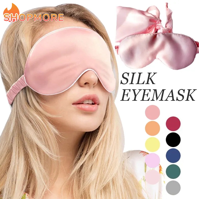 ผ้าปิดตานอนหลับ แบบยืดหยุ่น สองด้าน ระบายอากาศได้ดี สีสันสดใส สําหรับเดินทาง