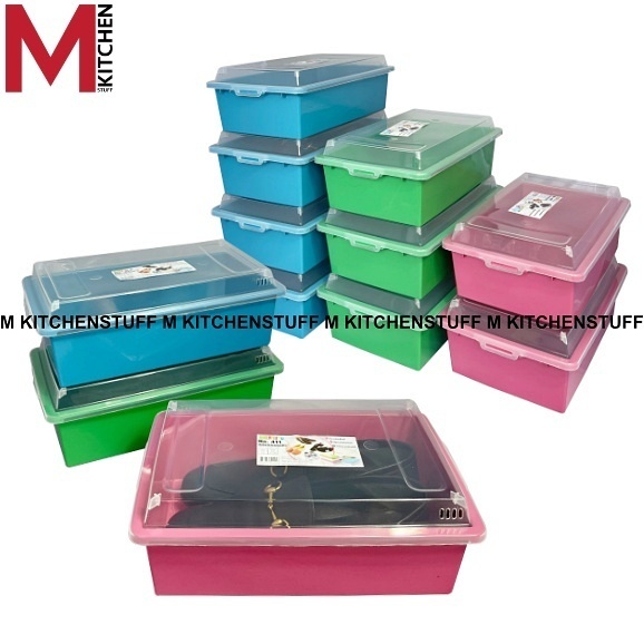 M KITCHEN  411 กล่องรองเท้า กล่องใส่รองเท้า พลาสติกแข็ง (C1)