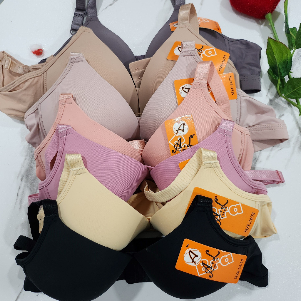 ชุดชั้นในไร้โครง ผ้านิ่ม #3060# ใสสบาย ฟองน้ำบาง -ไซส์ 32/70, 34/75 คัพ A–ไซส์ 36/80 ,38/85, คัพ B–ไซส์ 40/90, 42/95 ค