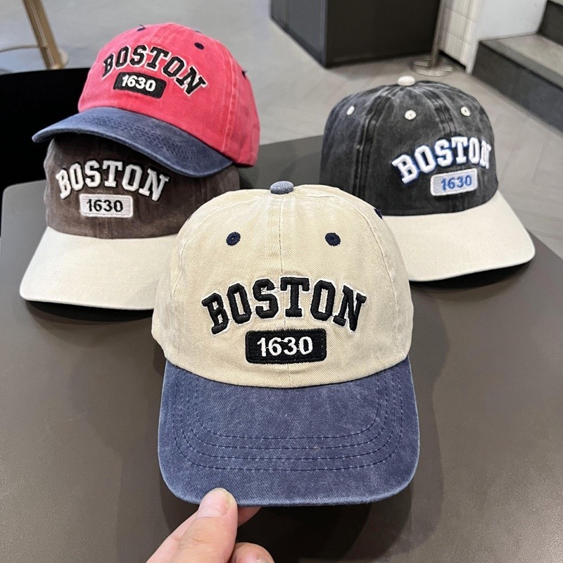 หมวกเบสบอล ผ้าฝ้าย ปักลายตัวอักษร ปรับได้ สําหรับเด็กผู้ชาย ผู้หญิง อายุ 3-8 ปี