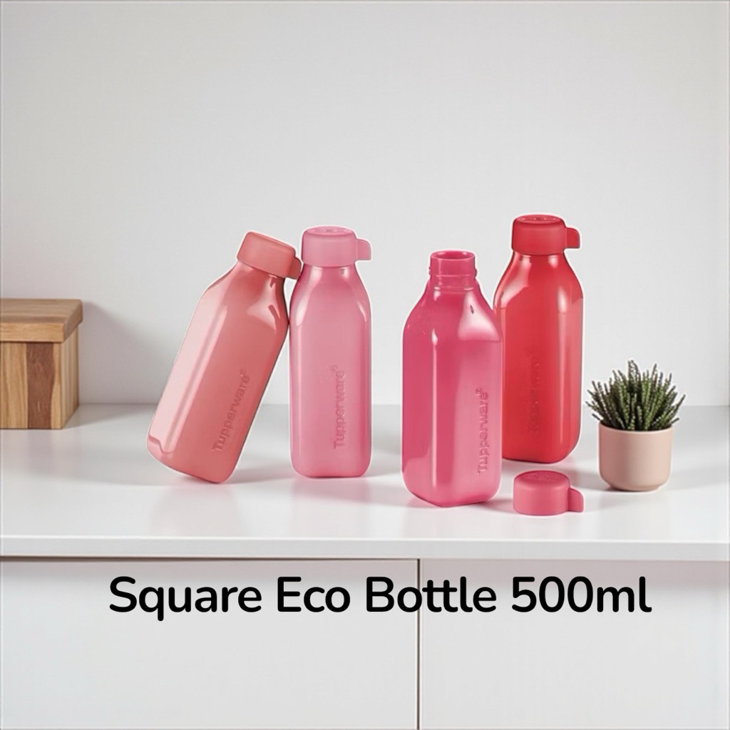 ขวดน้ำ Tupperware รุ่น Square Eco Bottle (1ใบ) 500ml
