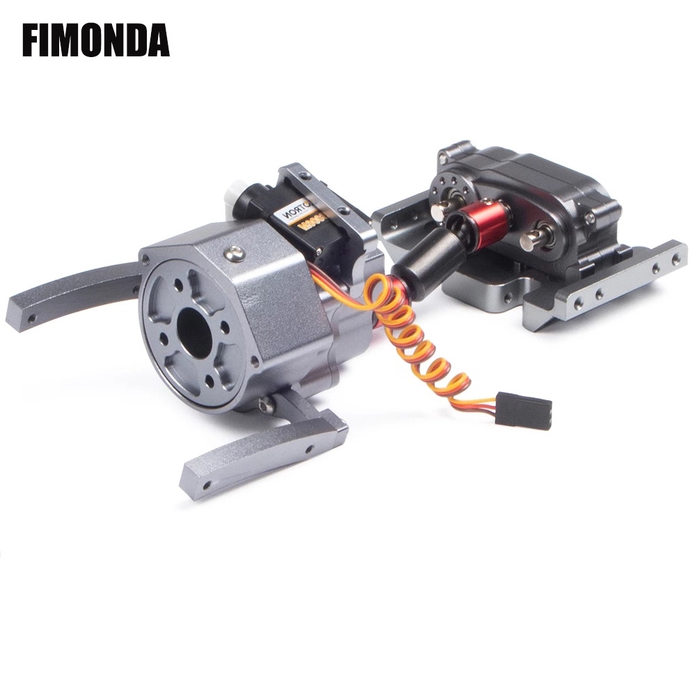 เคสกล่องเกียร์โลหะ 2 ความเร็ว สําหรับอัพเกรดรถไต่หินบังคับ 1/10 Axial SCX10 & SCX10 II 90046