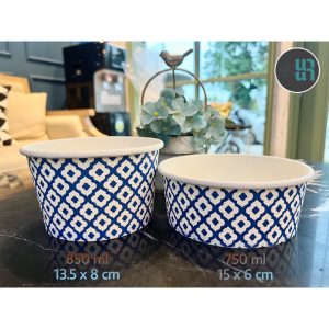 ✨ ถ้วยกระดาษใส่อาหารพิมพ์ลาย ขนาด 750 ml และ 850 ml✨